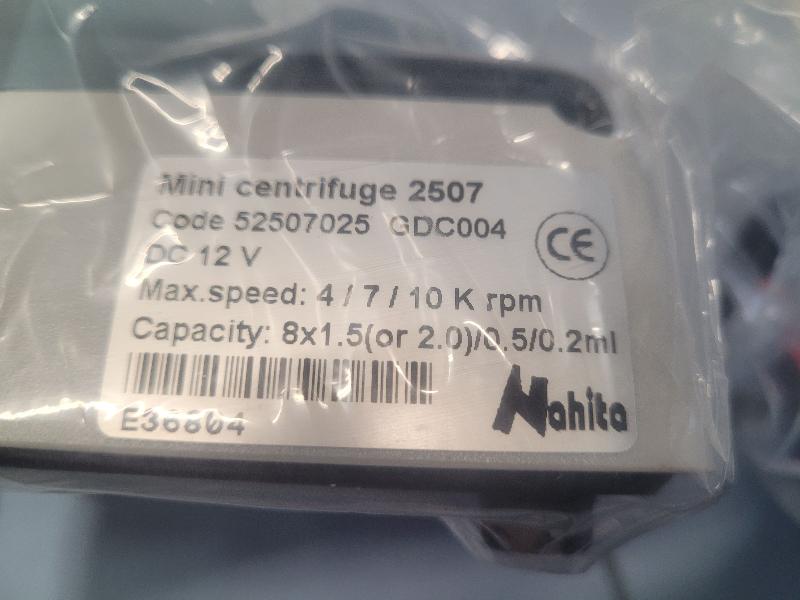 Mini centrifugeuse NAHITA 2507/25 4/7/10000 rpm_3