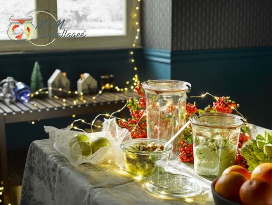 Bocaux en verre WECK Quadro 545 ml Ø100 mm avec couvercle et joint (clips non inclus) - WN000027_3