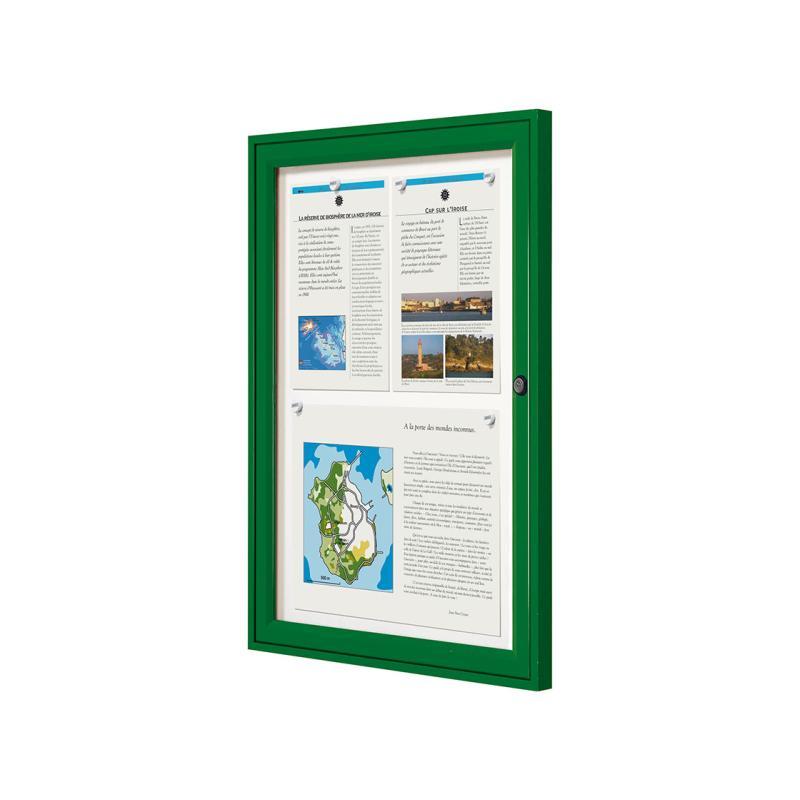 Vitrine extérieure robuste - Référence 505081.Anod - Plexi-rigide® avec cadre aluminium anodisé_3