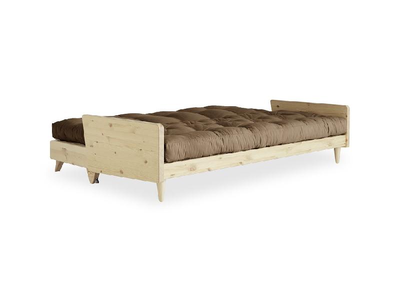 Canapé 3 places convertible Indie - Style scandinave - Futon Mocca - Couchage 130x190 cm - Marque Karup_3
