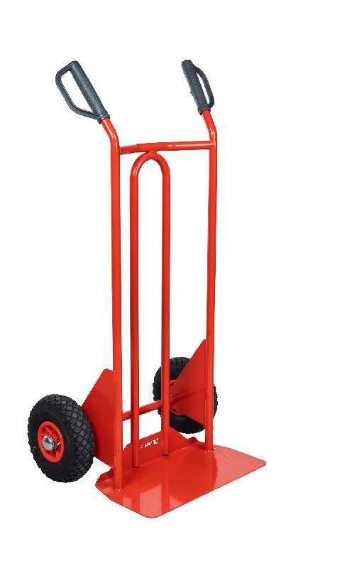 Diable à poignées à garde classique - 190257 – Bavette fixe - Roues pneumatiques_3