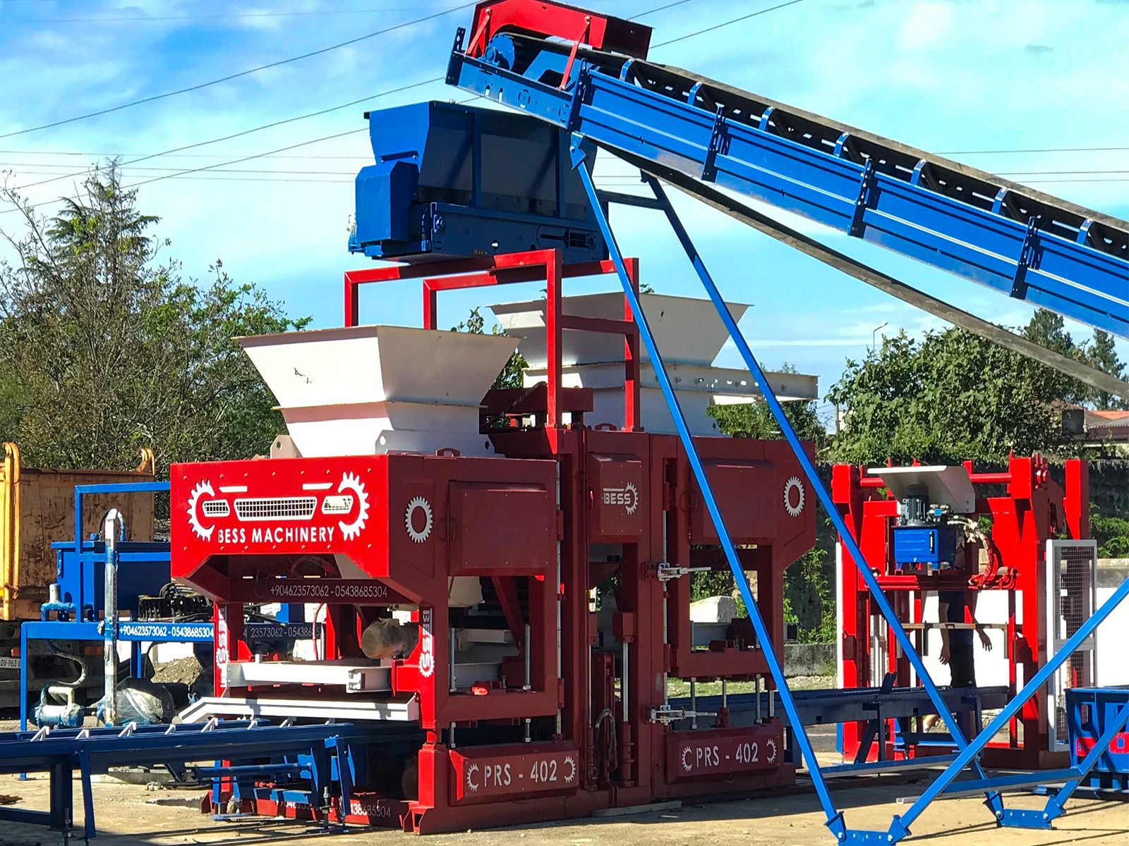 Machine à briquettes automatique PRS-402 - Production de 300 m² de pavés en 8 heures - Système semi-automatique_3