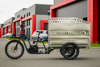 Vélo cargo triporteur VUF avec module Cleaner - 150 kg - Transport de déchets verts, palettes et matériel d'entretien_3