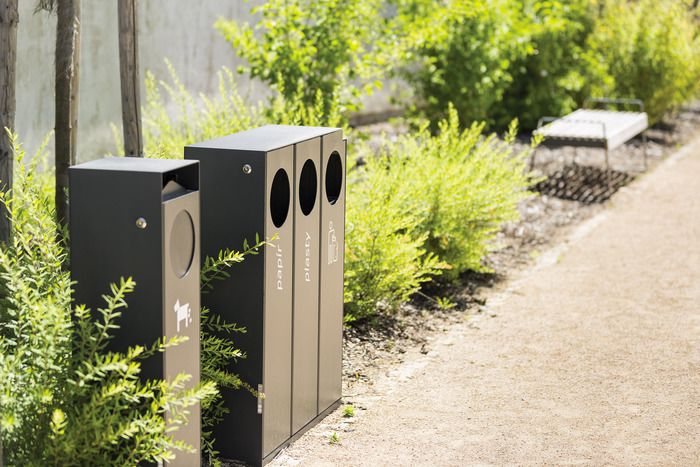 Cs110x - Poubelle publique MMCité 1 a.S. - Corps en acier galvanisé 32L, sans couvercle ni cendrier_3