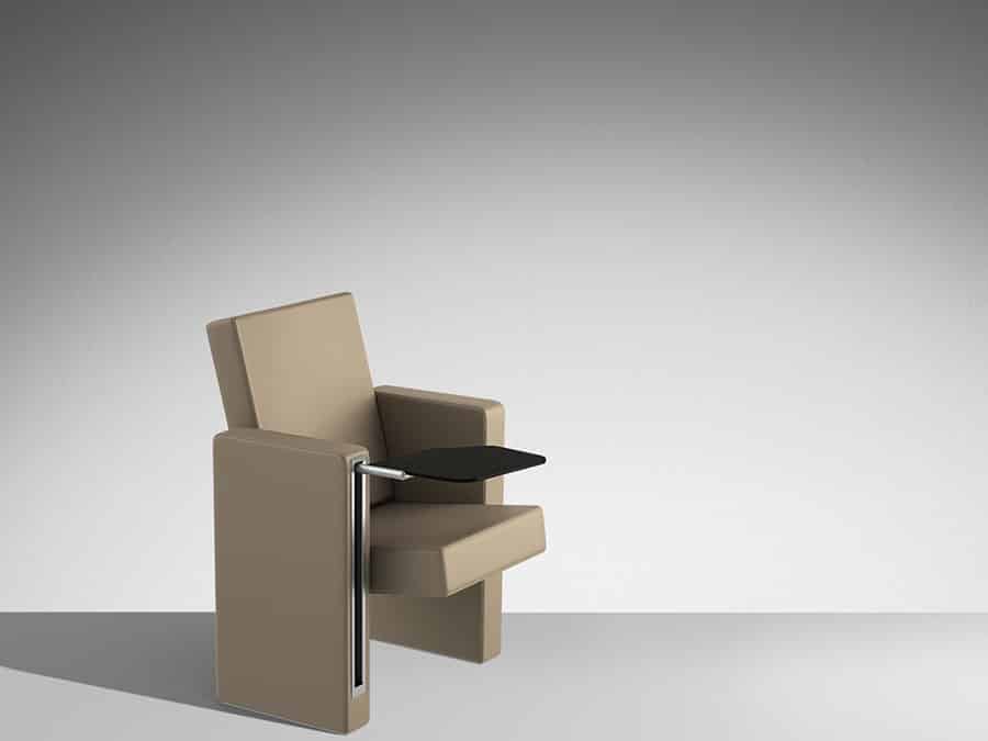 Fauteuil de conférence F50 ultra confortable - assise et dossier multiplis avec accessoires pour auditoriums, salles polyvalentes et salles de conférence_3
