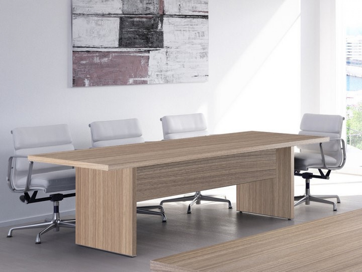 Bureau de direction moderne et élégant DECIDE - 3 versions de piètement en livraison rapide_3