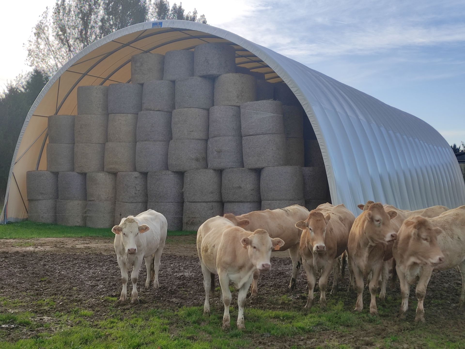 Tunnel de stockage Abristhor agricole adaptable sur tous types de sols et sur blocs béton_0