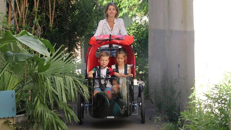 Triporteur Nihola Cargo Family (musculaire) - Confort et Sécurité pour Toute la Famille_3