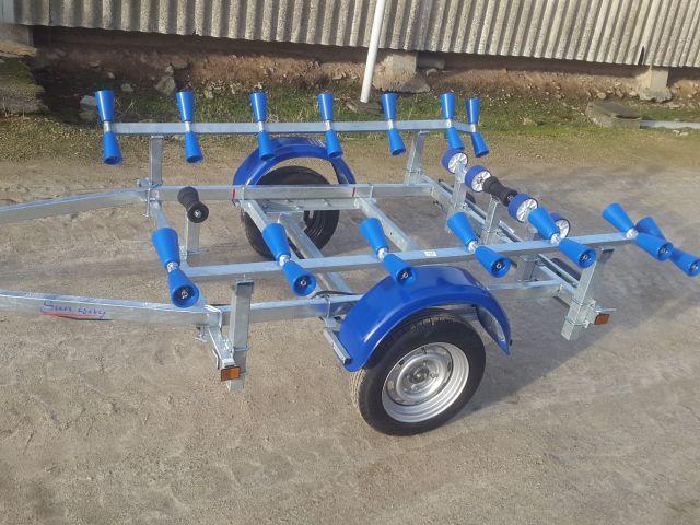 Porte-bateau pneumatique multirouleaux - SW345 - PTAC : 500Kg - 1 essieu - Référence - G500J12 - Sun Way_3