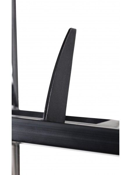 Ddpurslide - Présentoir mobile et ajustable - Alba - Compatible tout format, 4 roues, structure en chrome_3