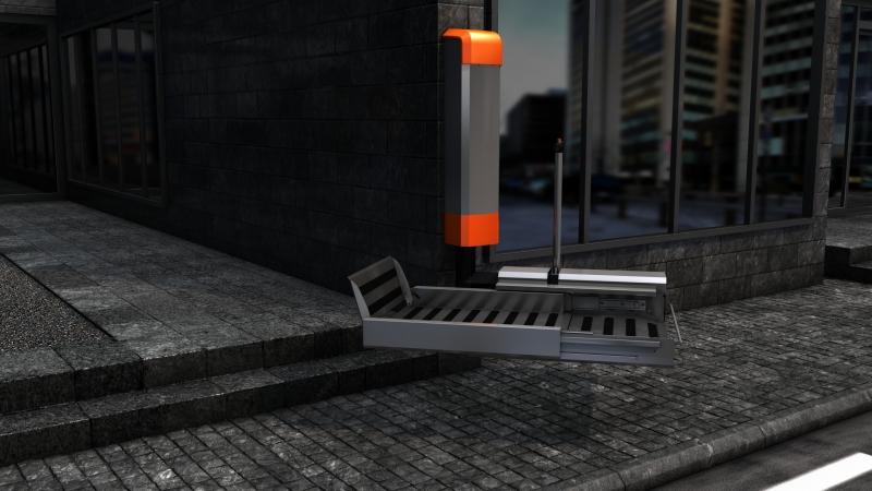 Plateforme simple, compacte et discrète  pour obstacles jusqu'à 500mm - Cibes SwingOn_3