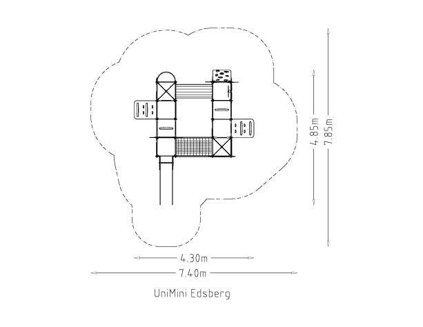 Structure multi-jeux en bois pour enfants 3 à 5 ans - UniMini Edsberg 8055758 - Hags_3