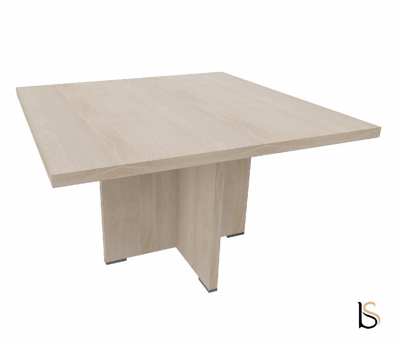 Table de réunion carrée TAK- Mobel Linea - Acacia clair_3