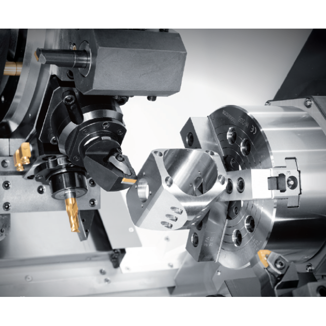 Tour CN à banc incliné - TAKISAWA Série FX - Double broche, 15 outils, usinage de pièces complexes_3