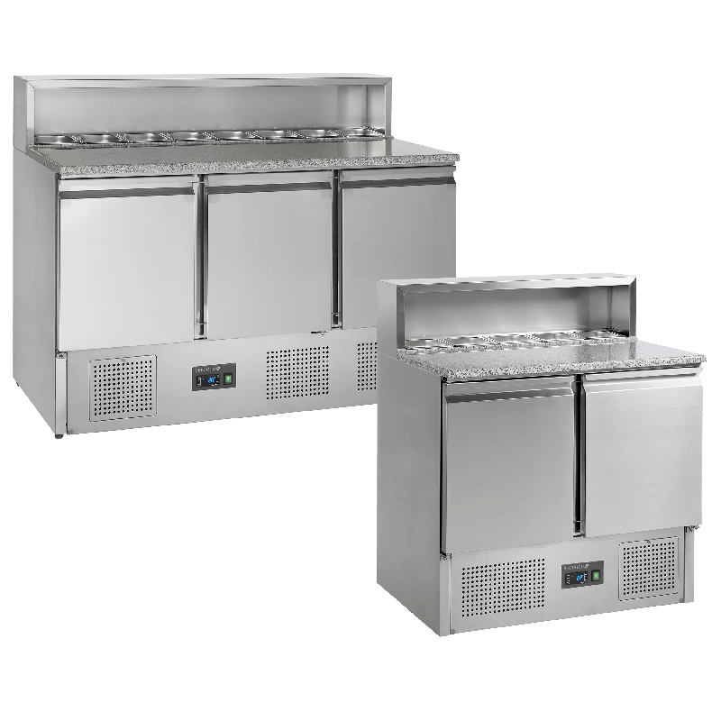 Comptoir à pizza GN1/1PT920 Inox L900mm 16454 TEFCOLD_3