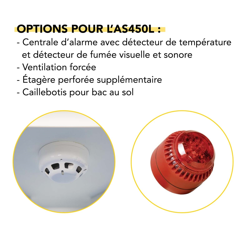 Armoire de sécurité pour batteries lithium-ion avec extincteur automatique  - AS450L  - DELAHAYE INDUSTRIES_3