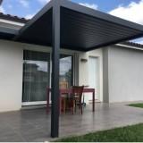 Pergola bioclimatique aluminium adossée 4x3m - modèles Kaline, Kalor, Kalice - lames orientables_3
