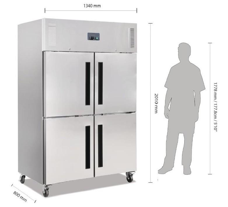 Armoire réfrigérée négative 4 portillons 1200 litres_3