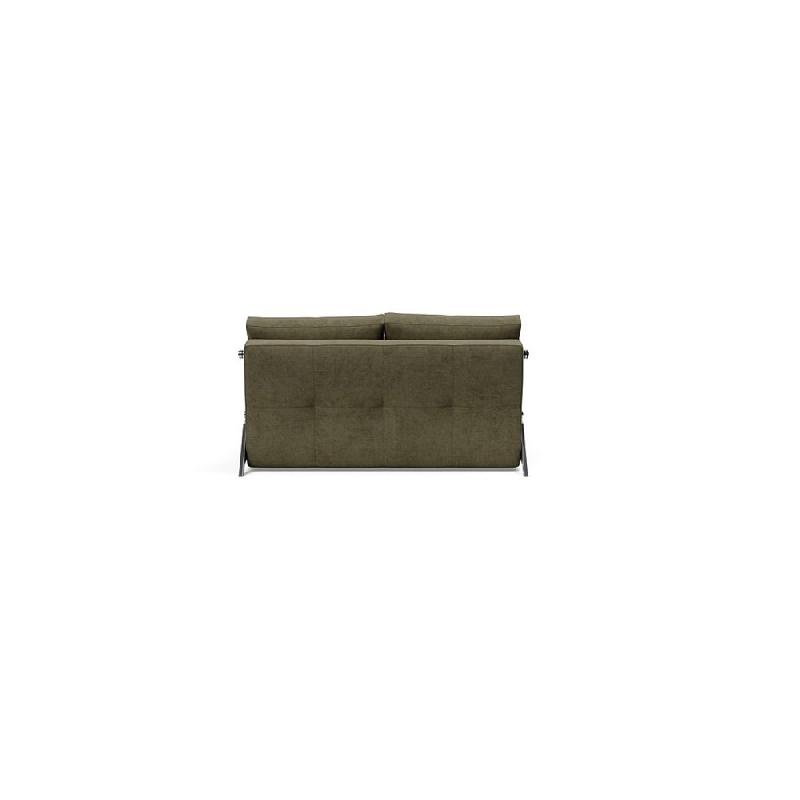 Canapé design convertible Cubed 02 Chrome 200x160 cm - Tissu Cordufine Pine Green - Innovation Living_3
