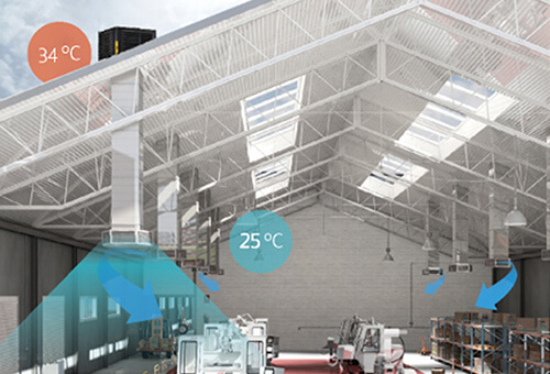 Rafraîchisseur Master offrant un air frais et sain pour grandes installations