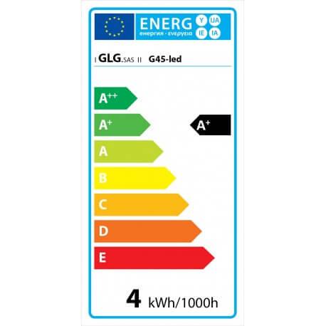 Ampoule vintage LED 4W E27 G45 - Style Edison bulb avec filaments apparents_3