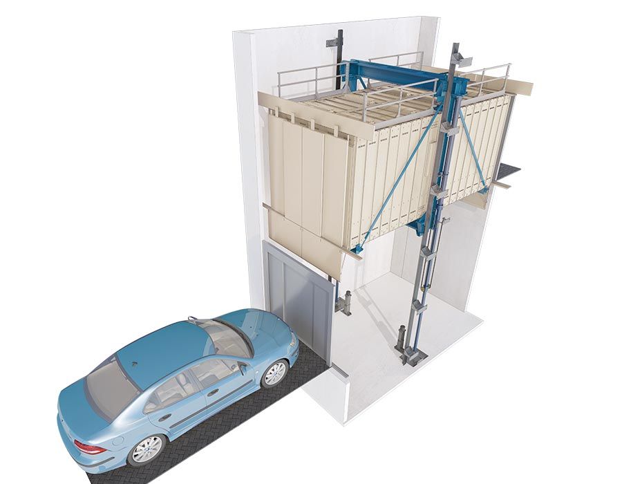 Parkinglift - monte-voiture RAF73 - capacité maximale 5500 kg - système anti-balancement et drainage d'eau_3