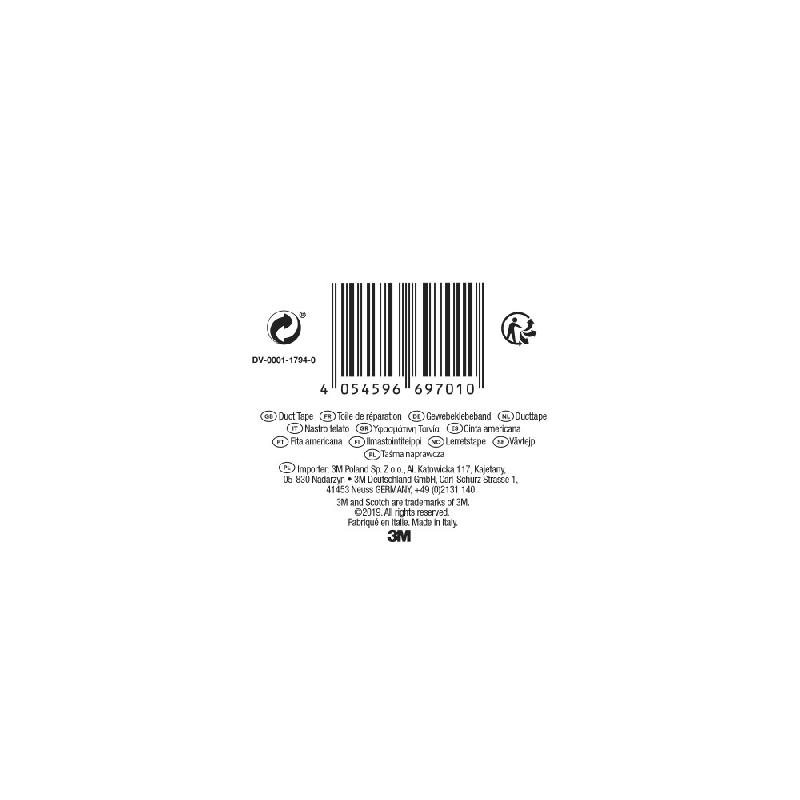 Adhésif de réparation SCOTCH Universal - Blanc - Déchirable à la main - 10 m x 48 mm_3
