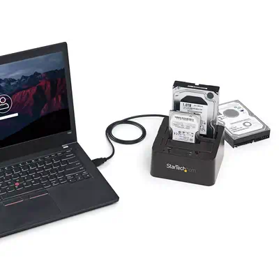 Station d'accueil USB 3.1 (10 Gb/s) pour 2 disques durs SATA de 2,5 / 3,5 pouces_3