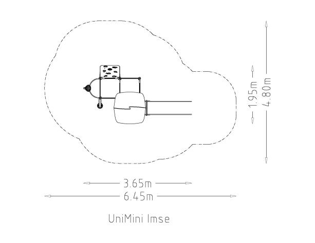 Structure multi-jeux 3 à 5 ans - Unimini Imse 8046914 - Hags - Poteaux bois et panneaux HPL_3