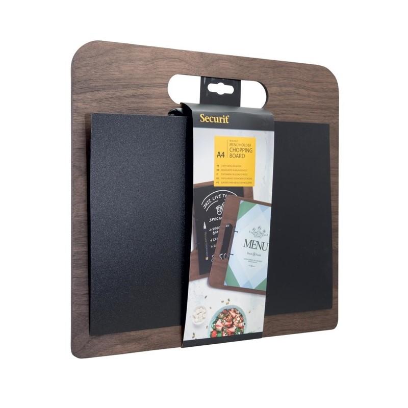 Planche porte-menu à anneaux gamme Walnut | Securit - CU930_3
