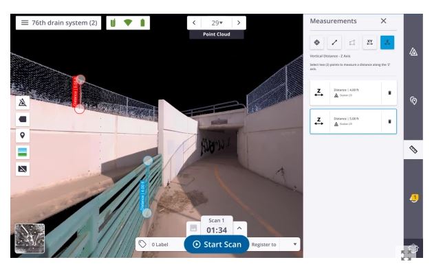Scanner laser 3d haute vitesse pour les données sur le terrain - trimble x7_3