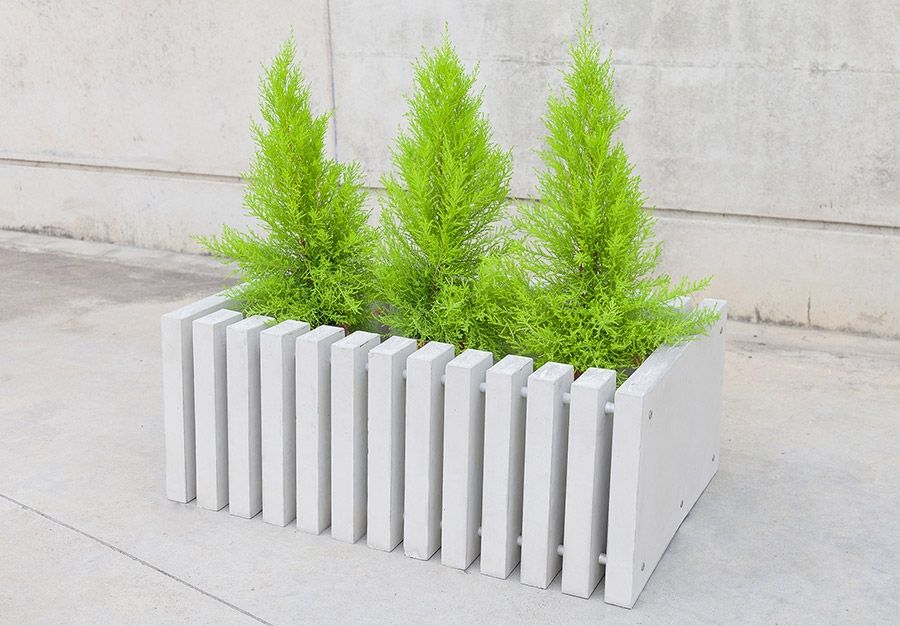 Jardinière en matériau béton renforcé avec fibres de verre - 195 kg