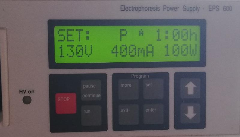 Bloc d'alimentation EPS 600 pour électrophorèse_3