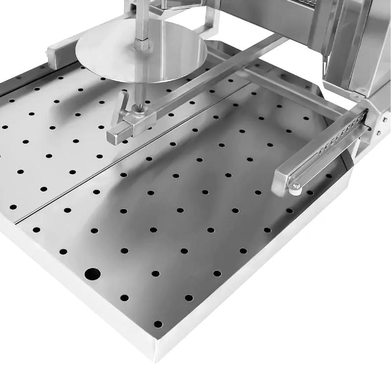Grill Döner kebab gaz 5 brûleurs max 80 kg mobile avec tôle de protection - moteur en haut_3
