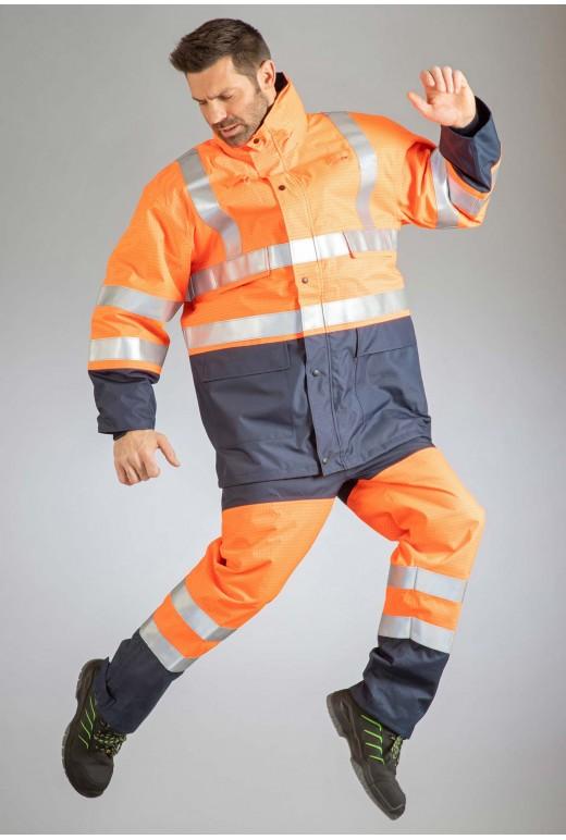 Pantalon multirisques ATEX intempéries HV - Réf. Ppm*mphvj - Bandes rétroréfléchissantes ignifuges et doublure ignifugée_3