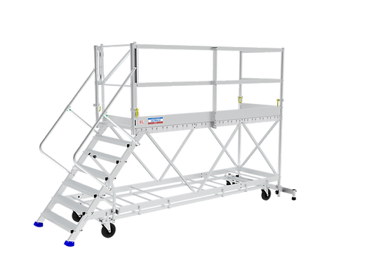 Plateforme en aluminium pour accès bennes à déchets - Charge admissible 300 kg_3