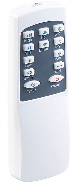 Climatiseur mobile avec affichage LED et système d'auto-évaporation