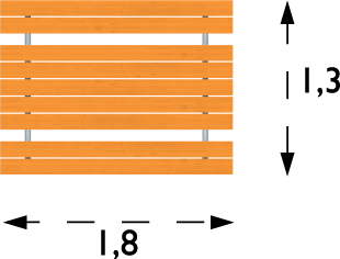 Table de pique-nique Hallon réf 8042474 - Hags - 1800x1300 mm - 62 kg_3