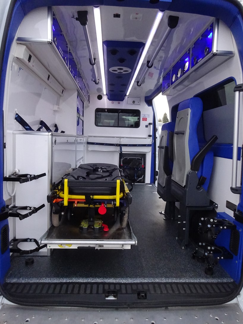Système de chauffage Webasto dans l'ambulance Renault Master