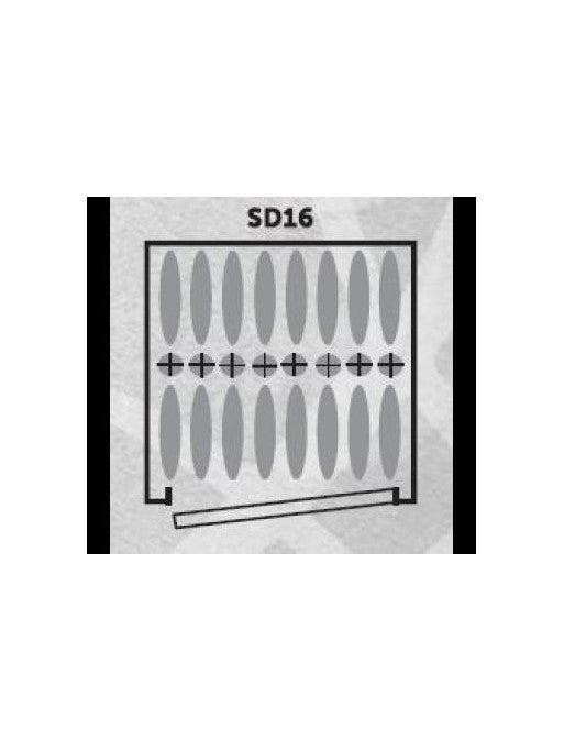 Armoire à fusils - 16 armes dont 8 avec lunette - Coffre intérieur - INFAC SENTINEL SD16_3