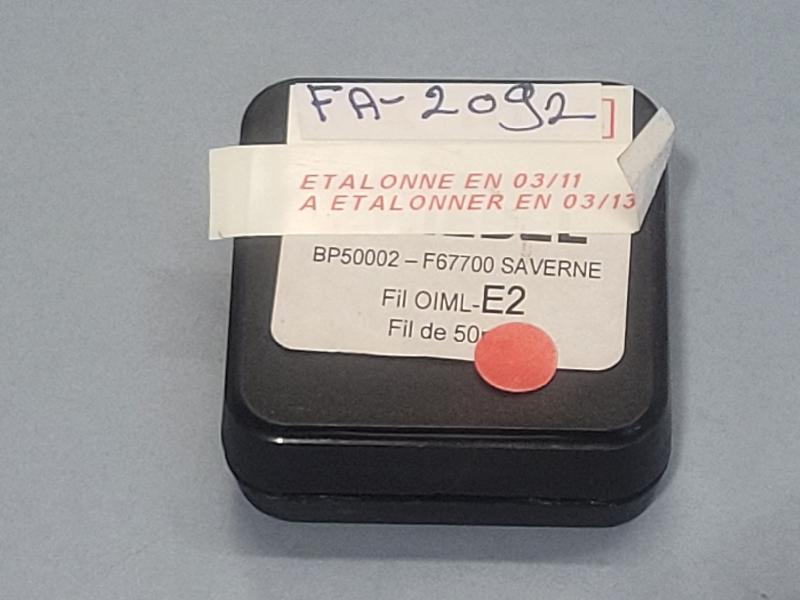 Poids d'étalonnage ZWIEBEL 50mg classe E2 INOX_3