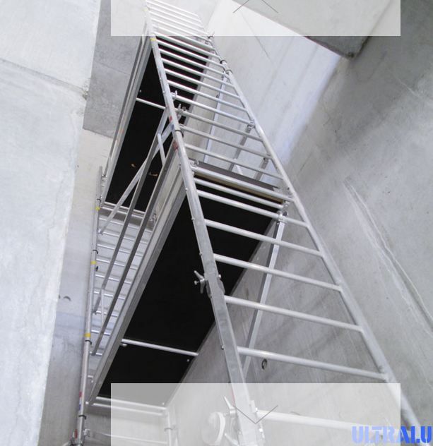 Échafaudage aluminium tout terrain - ULTRALU ECOPRO TT - Hauteur de travail 2 m - Fonction chariot - Grutable_3