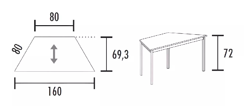 Table polyvalente trapézoïdale So Velada_3
