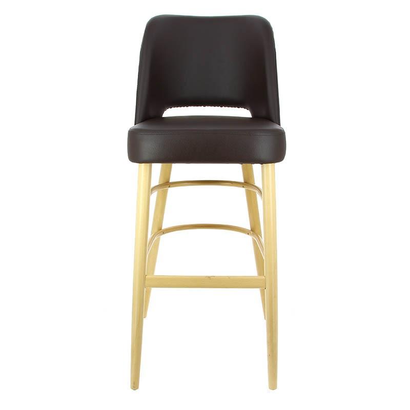 Chaise haute de restaurant Colisée confort - MARRON_3