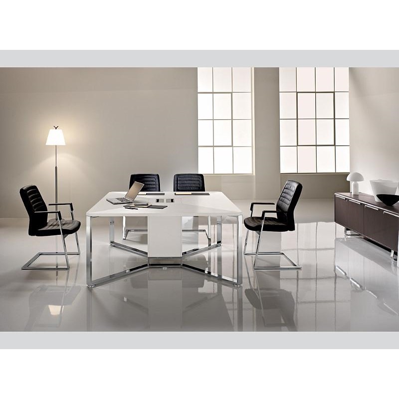 Table de réunion I-MEET en U - Référence IMEET01 - L 480 x 320 cm - Ton Wengé - Fabricant LAS_3