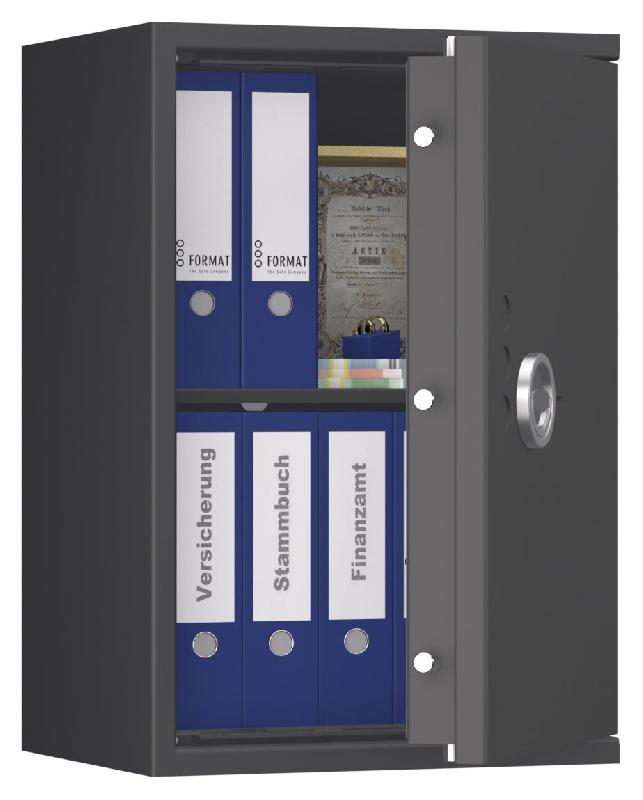 Coffre-fort FORMAT Lyra 4 Classe I - Anti-effraction certifié EN 1143-1 - Serrure électronique S&G Spartan 1006 / Graphite RAL 7024_3