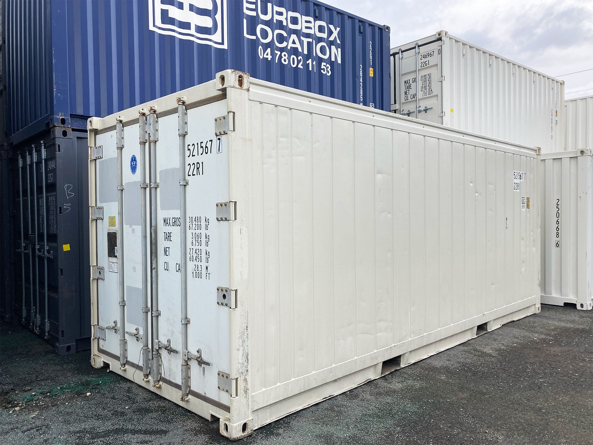 Container frigorifique 20 pieds High Cube - Eurobox - pour transport et stockage de marchandises_3