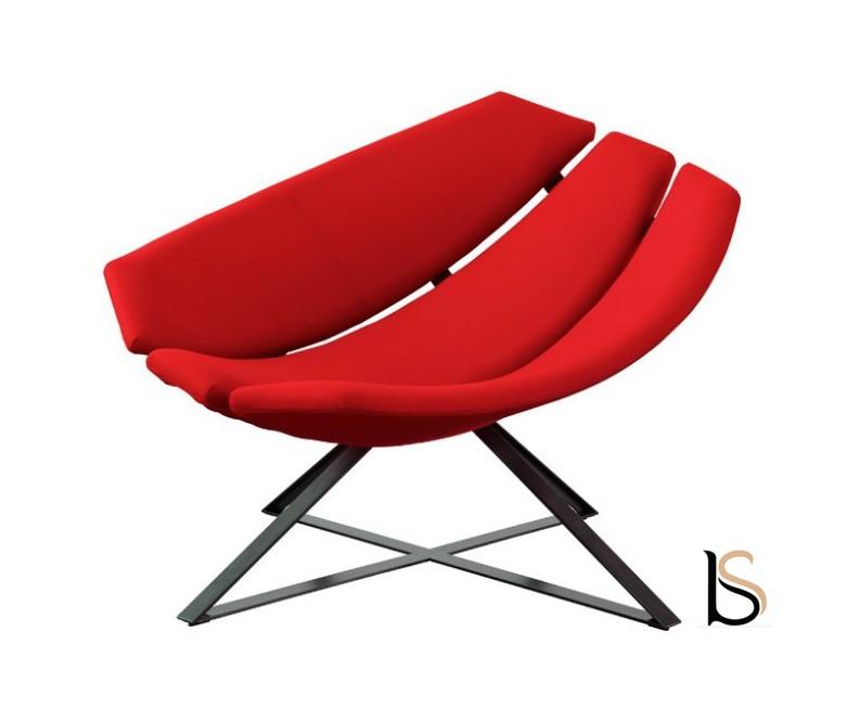 Fauteuil Radar - Softline - Feld Rouge 588_3