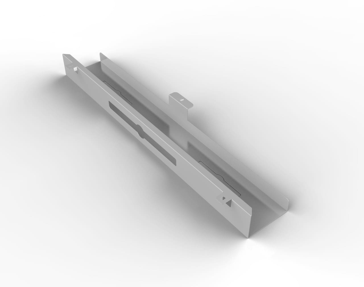 Passe-câble horizontal en acier inoxydable - Dimensions 80 x 12,5 x 7,5 cm - Jusqu'à 30 câbles - 3 points de fixation_3