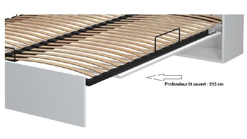 Armoire lit escamotable Dynamo Sofa - chêne, canapé accoudoirs tissu gris, couchage 140x200 cm_3